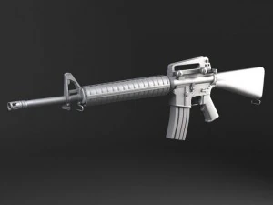 M16 A3 Rifle 3D Model