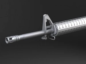 M16 A3 Rifle 3D Model