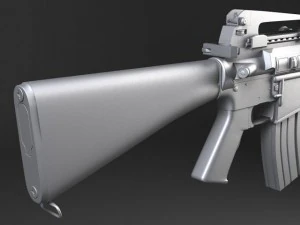 M16 A3 Rifle 3D Model