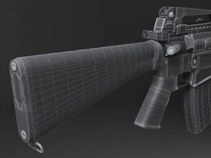 M16 A3 Rifle 3D Model