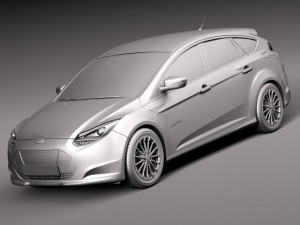 Focus Electric 2012-2014 Modelo 3D