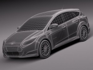 Focus Electric 2012-2014 Modelo 3D