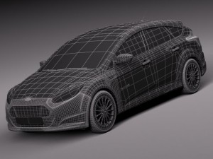 Focus Electric 2012-2014 Modelo 3D