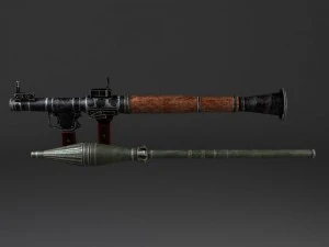 Bazuca RPG7 Modelo 3D