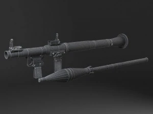 Bazuca RPG7 Modelo 3D