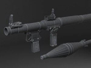 Bazuca RPG7 Modelo 3D