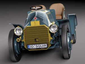 Lohner Porsche 1901 3D Model