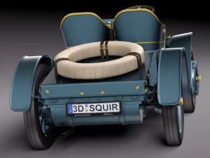 Lohner Porsche 1901 3D Model