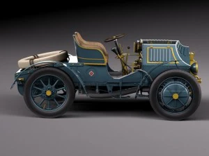 Lohner Porsche 1901 3D Model