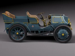 Lohner Porsche 1901 3D Model