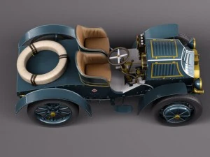 Lohner Porsche 1901 3D Model