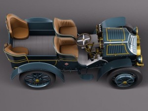 Lohner Porsche 1901 Modelo 3D