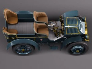Lohner Porsche 1901 3D Model