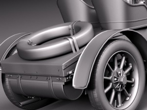 Lohner Porsche 1901 Modelo 3D