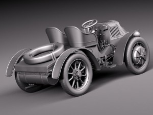 Lohner Porsche 1901 Modelo 3D
