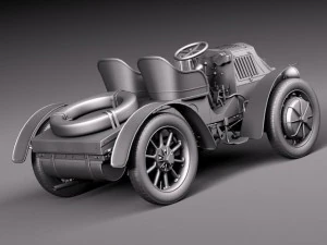 Lohner Porsche 1901 3D Model