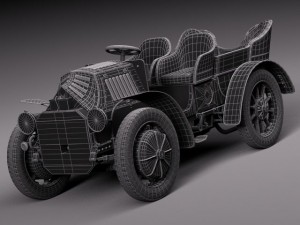 Lohner Porsche 1901 Modelo 3D