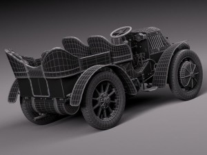 Lohner Porsche 1901 Modelo 3D