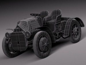 Lohner Porsche 1901 Modelo 3D