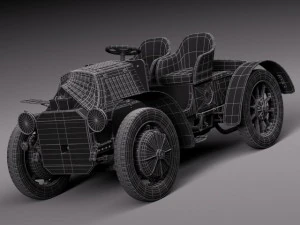 Lohner Porsche 1901 3D Model