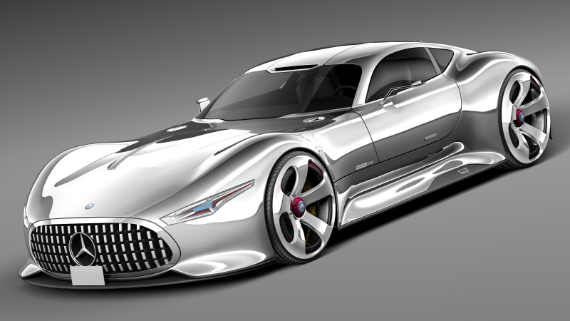 Mercedes-Benz Vision Gran Turismo Concept 2013 3D 모델 .c4d .max .obj .3ds .fbx .stl .blend 