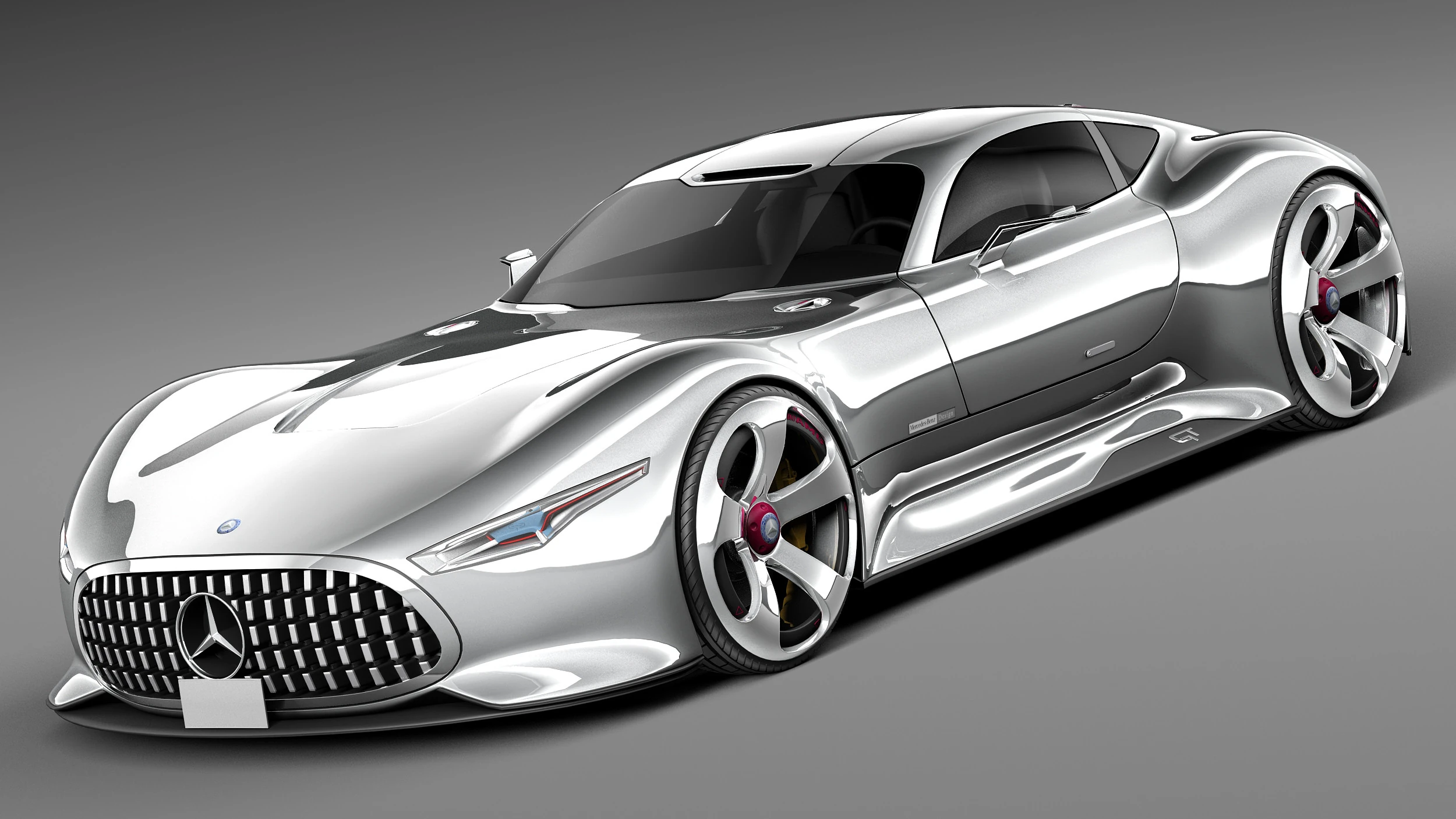 Mercedes-Benz Vision Gran Turismo Concept 2013 3D Model .c4d .max .obj .3ds .fbx .stl .blend 