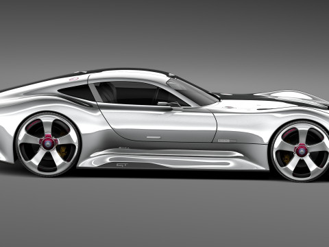Mercedes-Benz Vision Gran Turismo Concept 2013 3D 모델
