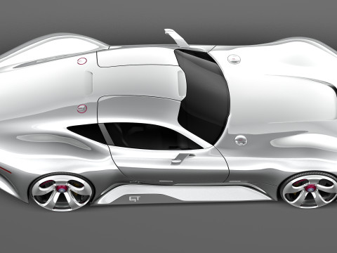 Mercedes-Benz Vision Gran Turismo Concept 2013 3D 모델