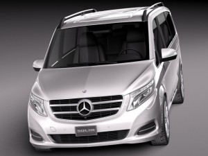 Mercedes-Benz V-class 2015 3D Model