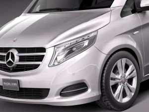 Mercedes-Benz V-class 2015 3D Model