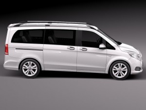 Mercedes-Benz V-class 2015 3D Model