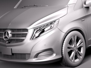 Mercedes-Benz V-class 2015 3D Model