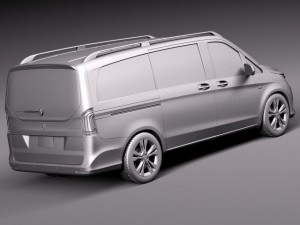 Mercedes-Benz V-class 2015 3D Model