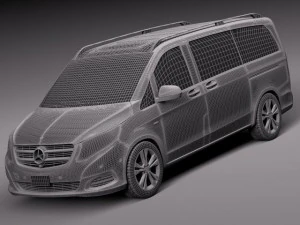 Mercedes-Benz V-class 2015 3D Model