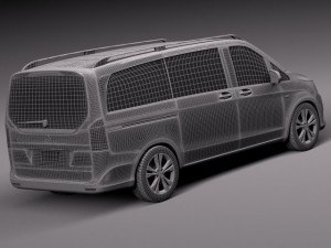 Mercedes-Benz V-class 2015 3D Model