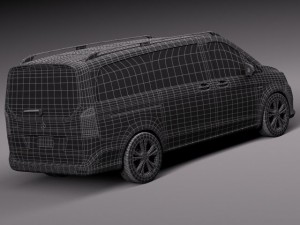 Mercedes-Benz V-class 2015 3D Model
