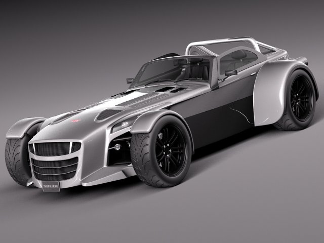 Donkervoort D8 GTO 2013 3D Model .c4d .max .obj .3ds .fbx .stl .blend 
