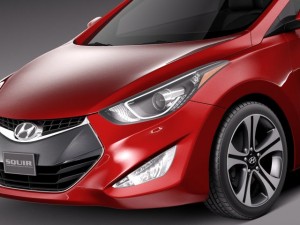 Hyundai Elantra Coupe 2014 3D Model