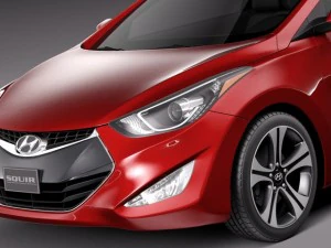 Hyundai Elantra Coupe 2014 3D Model
