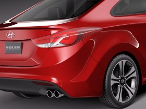 Hyundai Elantra Coupe 2014 3D Model