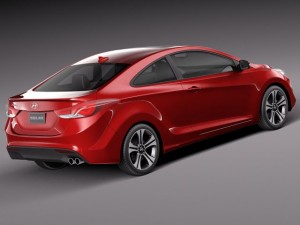Hyundai Elantra Coupe 2014 3D Model