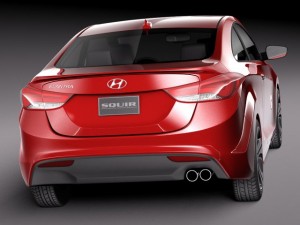 Hyundai Elantra Coupe 2014 3D Model
