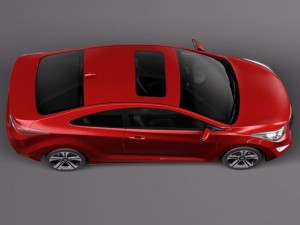 Hyundai Elantra Coupe 2014 3D Model