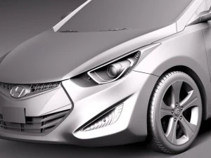 Hyundai Elantra Coupe 2014 3D Model