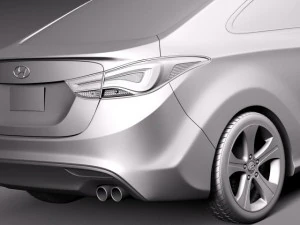 Hyundai Elantra Coupe 2014 3D Model