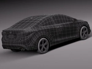 Hyundai Elantra Coupe 2014 3D Model