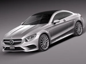 Mercedes-Benz S-class Coupe 2015 3D Model