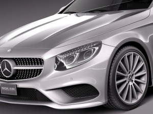 Mercedes-Benz S-class Coupe 2015 3D Model