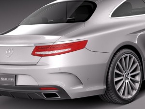Mercedes-Benz S-class Coupe 2015 3D Model