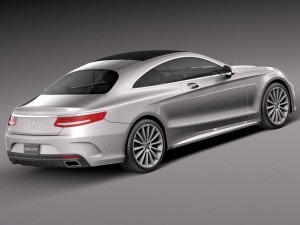 Mercedes-Benz S-class Coupe 2015 3D Model